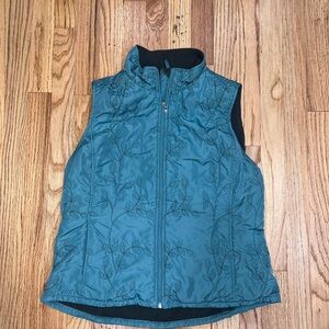 Eddie Bauer Blue Embroidered Vest